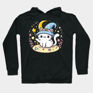 Cute kawaii magic cat Hoodie